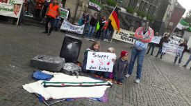 Kundgebung fuer Syrien! Nein zur Vertreibung der syrischen Bevoelkerung! Aachen - Germany , 08-10-2016